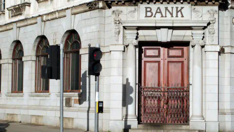 Getty Images Closed bank branch
