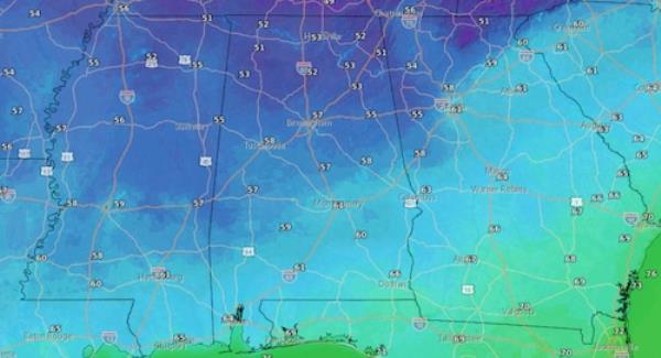 Saturday/Sunday lows